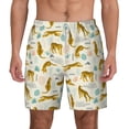 thumbnail image 1 of Balery Leopard Print Mens Swim Trunks Swim Shorts for Men Quick Dry Inseam Beach Shorts with Compression Liner Pocket-XX-Large, 1 of 9