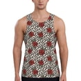 thumbnail image 1 of Balery Leopard Print Rose Pattern Men's Workout Tank Top Gym Muscle Tee Fitness Bodybuilding Sleeveless T Shirt Quick Dry Fit Muscle Tank Top Slim-Fit Tank-Large, 1 of 7