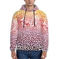 thumbnail image 1 of Balery Leopard Skins And Heads Pattern Mens Hoodie Kangaroo Pocket Hoodie Pullover Hooded Sweatshirt Ideal for Daily Wear Travel and Home-X-Large, 1 of 7