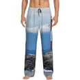 thumbnail image 1 of Balery Lighthouse On The Waters print Men's Pajama Pants,Ultra Lightweight Pjs,Lounge Pant-Medium, 1 of 9