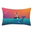 thumbnail image 1 of Balery Lighthouse and Whale Bedding Queen Pillow Cases - Envelope Closure - Soft Brushed Microfiber Fabric - Shrinkage and Fade Resistant Pillow Cases-14"x20", 1 of 9