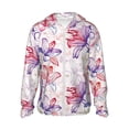 thumbnail image 1 of Balery Lilies Flowers Men's Women's UPF 50+ Sun Protection Lightweight Hoodie Performance Long Sleeve Shirt for Fishing Running-XX-Large, 1 of 9