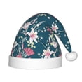 thumbnail image 1 of Balery Lilies Flowers Pattern Santa Hat Christmas Hat Funny Christmas Hat Christmas Knitted Beanie Hat For Kids, 1 of 6