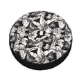 thumbnail image 1 of Balery Lilies Flowers Tire Covers - Tough Tire Wheel Protector for Truck, SUV, Trailer, Camper, RV -14 inch, 1 of 8