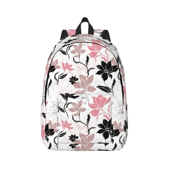 Balery Lilies Flowers Vintage Canvas Backpack for Men and Women - Large Capacity, Durable Travel Laptop Bag for School, Work, Hiking, and Outdoor Activities