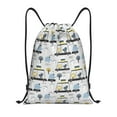 thumbnail image 1 of Balery Lion Hippo Elephant On The Car Pattern Drawstring Backpack Bag Sport Gym Sackpack Cinch Bags Pattern Drawstring Backpack Bag Sport Gym Sackpack Cinch Bags -Small, 1 of 6