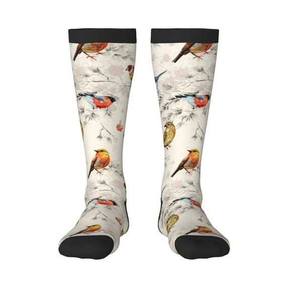 Balery Little Birds Fun Novelty Socks Men'S Women'S Crew Socks Funny Crazy Novelty Socks Quirky And Cool Socks