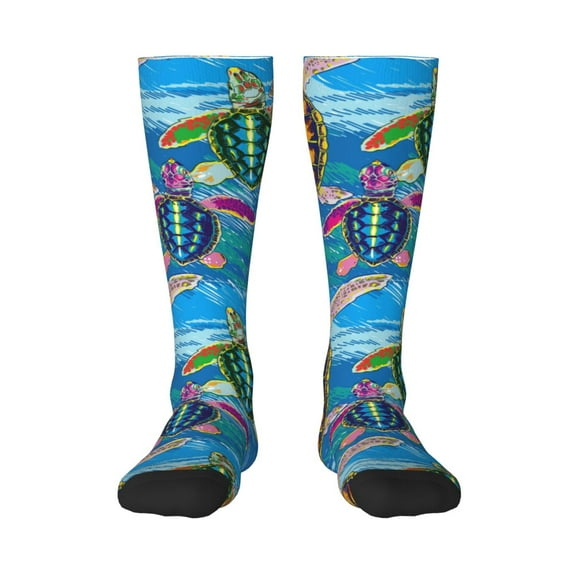 Balery Little Sea Turtles Fun Novelty Socks Men'S Women'S Crew Socks Funny Crazy Novelty Socks Quirky And Cool Socks