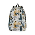 thumbnail image 1 of Balery Llama and Cactus1 Vintage Canvas Backpack for Men and Women - Large Capacity, Durable Travel Laptop Bag for School, Work, Hiking, and Outdoor Activities, 1 of 7