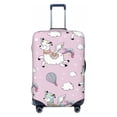 thumbnail image 1 of Balery Llama Unicorn And Rainbow Luggage Cover Protector, Scratch And Dirt Resistant, Fits 18-32 Inch Luggage(excluding luggage) - Small, 1 of 9