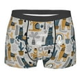 thumbnail image 1 of Balery Llama and Cactus1 Men's Boxer Briefs, Soft and Breathable Cotton Underwear with nylon Waistband-Small, 1 of 9
