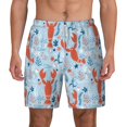 thumbnail image 1 of Balery Lobsters Mens Swim Trunks Swim Shorts for Men Quick Dry Inseam Beach Shorts with Compression Liner Pocket-XX-Large, 1 of 9
