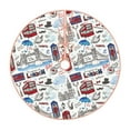 thumbnail image 1 of Balery London Landmark2 Printed Christmas Tree Skirt , Merry Christmas Party Christmas Tree Decoration,Adjustable Tree Skirt-48", 1 of 6