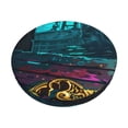 thumbnail image 1 of Balery Lost Golden Key Round Bar Stool Seat Covers Velvet Fabric Adjustable Protects from Scratches and Stains for 14-17 Inch Chair-14 inch, 1 of 7