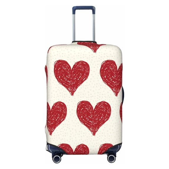 Balery Love Luggage Cover Protector, Scratch And Dirt Resistant, Fits 18-32 Inch Luggage - Large
