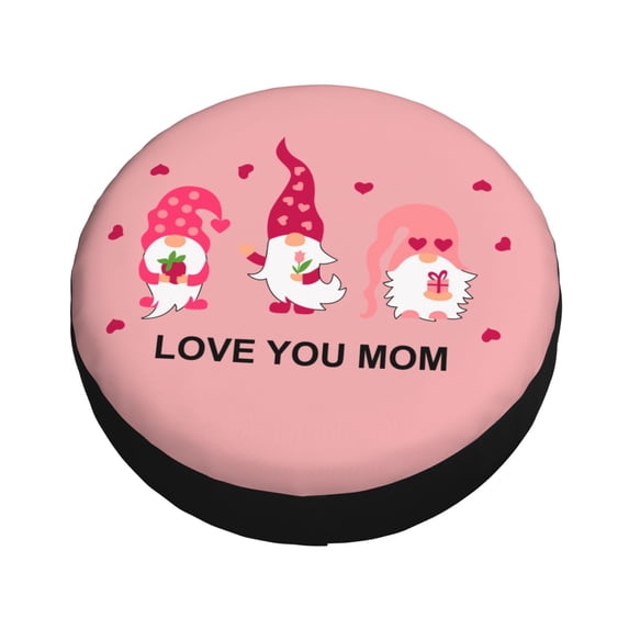 Balery Love You Mom Tire Covers - Tough Tire Wheel Protector for Truck, SUV, Trailer, Camper, RV -14 inch