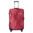 thumbnail image 1 of Balery Luggage Cover Abstract Red Marble With White And Gold Texture Abstract Background Print Suitcase Covers for Luggage Elastic Washable Suitcase Protector Fits 18-32 Inch Luggage-Small, 1 of 9