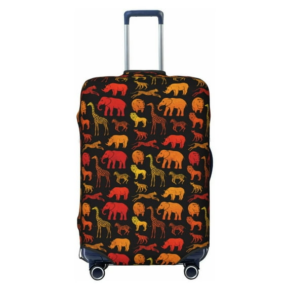 Balery Luggage Cover Animal Print Suitcase Covers for Luggage Elastic Washable Suitcase Protector Fits 18-32 Inch Luggage-Small