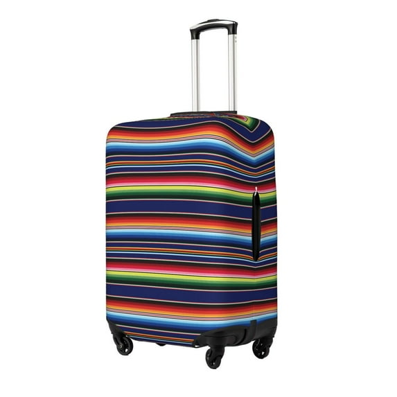 Balery Luggage Cover Blanket stripes Print Suitcase Covers for Luggage Elastic Washable Suitcase Protector Fits 18-32 Inch Luggage-X-Large