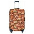 Balery Luggage Cover Brown Owl Print Suitcase Covers for Luggage