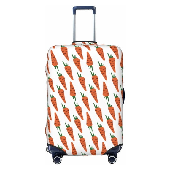 Balery Luggage Cover Carrot Print Suitcase Covers for Luggage Elastic Washable Suitcase Protector Fits 18-32 Inch Luggage-Medium