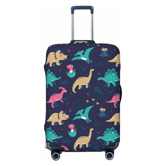 Balery Luggage Cover Cartoon Dinosaur Print Suitcase Covers for Luggage Elastic Washable Suitcase Protector Fits 18-32 Inch Luggage-X-Large
