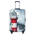 thumbnail image 1 of Balery Luggage Cover Circular Lighthouse Print Suitcase Covers for Luggage Elastic Washable Suitcase Protector Fits 18-32 Inch Luggage-Small, 1 of 9