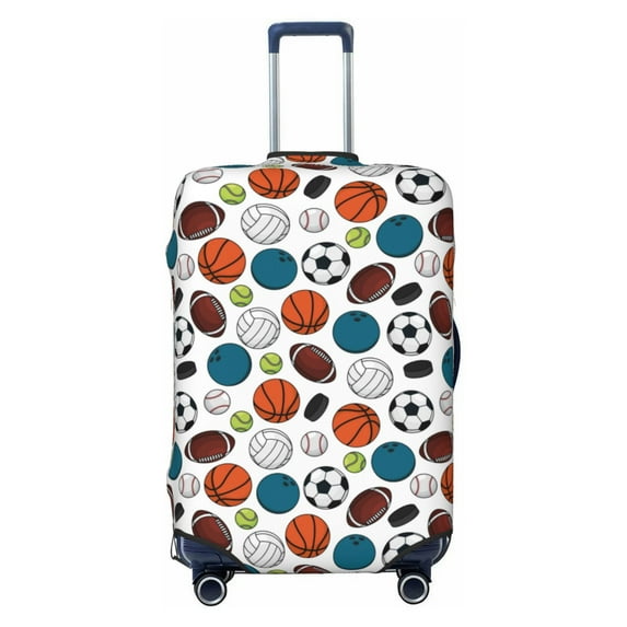 Balery Luggage Cover Color Balls Print Suitcase Covers for Luggage Elastic Washable Suitcase Protector Fits 18-32 Inch Luggage-