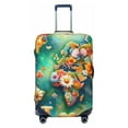 thumbnail image 1 of Balery Luggage Cover Colorful World Map Print Suitcase Covers for Luggage Elastic Washable Suitcase Protector Fits 18-32 Inch Luggage-Large, 1 of 9
