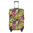 thumbnail image 1 of Balery Luggage Cover Colrful Tropical Leaves Print Suitcase Covers for Luggage Elastic Washable Suitcase Protector Fits 18-32 Inch Luggage-, 1 of 9