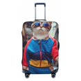 thumbnail image 1 of Balery Luggage Cover Cool Cat In Sunglasses Print Suitcase Covers for Luggage Elastic Washable Suitcase Protector Fits 18-32 Inch Luggage-Large, 1 of 9