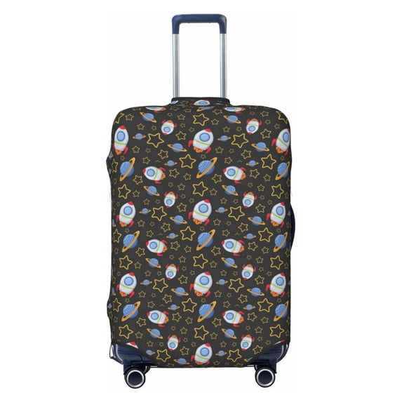 Balery Luggage Cover Cosmic Print Suitcase Covers for Luggage Elastic Washable Suitcase Protector Fits 18-32 Inch Luggage-X-Large