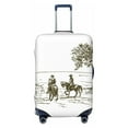 thumbnail image 1 of Balery Luggage Cover Cowboys Riding A Horse Near A Tree Print Suitcase Covers for Luggage Elastic Washable Suitcase Protector Fits 18-32 Inch Luggage-Large, 1 of 9