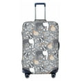thumbnail image 1 of Balery Luggage Cover Cute Dog And Flowers Print Suitcase Covers for Luggage Elastic Washable Suitcase Protector Fits 18-32 Inch Luggage-Small, 1 of 9