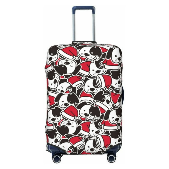 Balery Luggage Cover Cute Dog Print Suitcase Covers for Luggage Elastic Washable Suitcase Protector Fits 18-32 Inch Luggage-X-Large