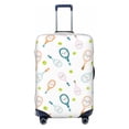 thumbnail image 1 of Balery Luggage Cover Cute Tennis Rackets Print Suitcase Covers for Luggage Elastic Washable Suitcase Protector Fits 18-32 Inch Luggage-X-Large, 1 of 9