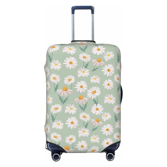 Balery Luggage Cover Daisies Flowers Print Suitcase Covers for Luggage Elastic Washable Suitcase Protector Fits 18-32 Inch Luggage-Medium