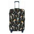 thumbnail image 1 of Balery Luggage Cover Dancing Skeleton Party Print Suitcase Covers for Luggage Elastic Washable Suitcase Protector Fits 18-32 Inch Luggage-Small, 1 of 9