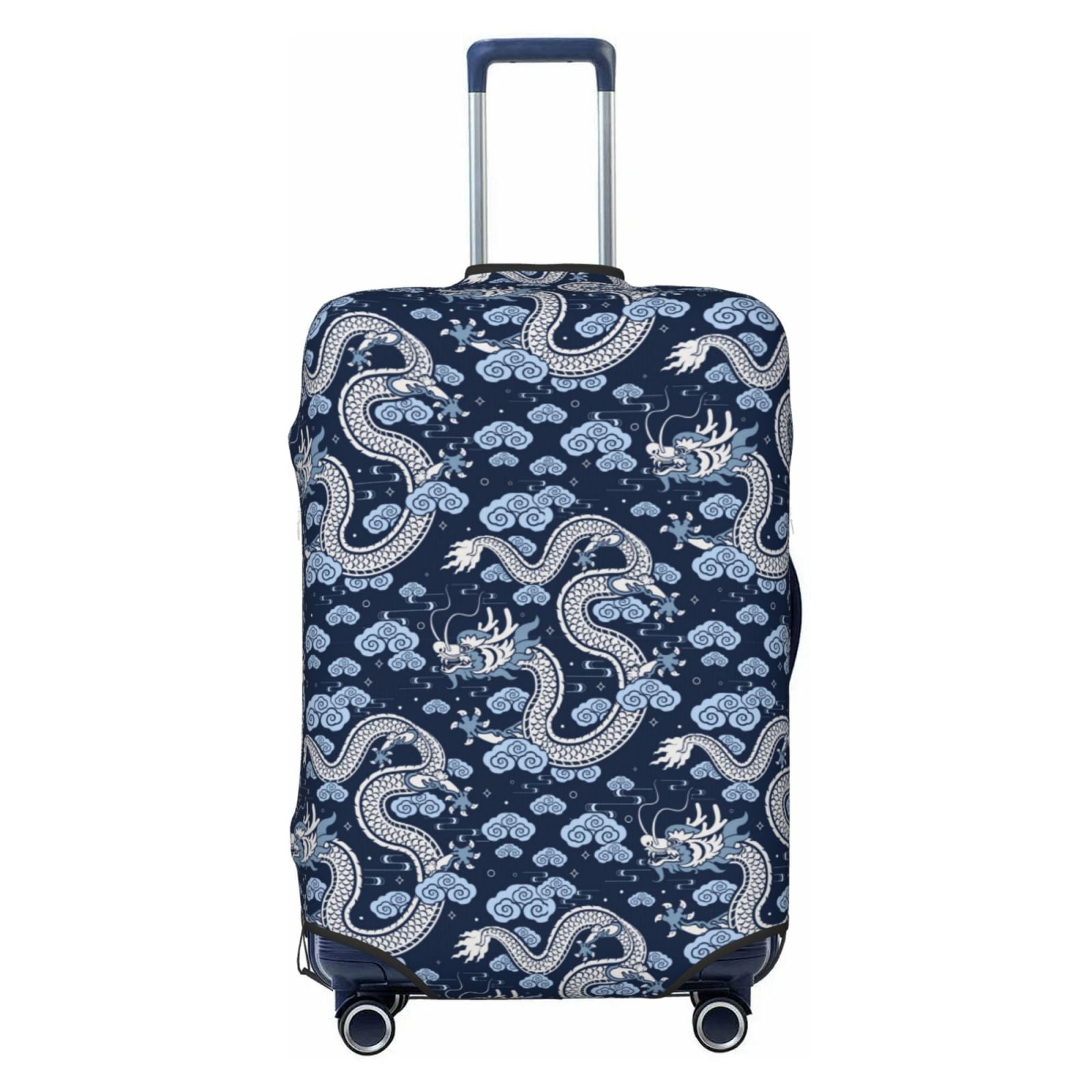 Balery Luggage Cover Dragons Print Suitcase Covers for Luggage Elastic