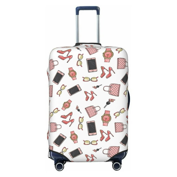 Balery Luggage Cover Fashion Print Suitcase Covers for Luggage Elastic Washable Suitcase Protector Fits 18-32 Inch Luggage-Small