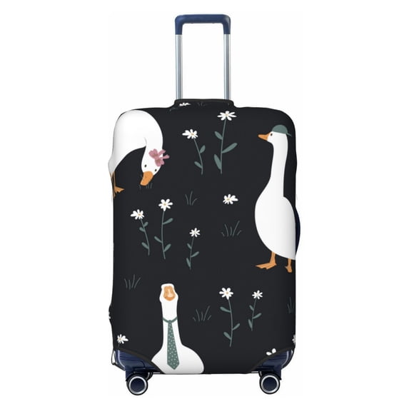 Balery Luggage Cover Fashionable Goose Print Suitcase Covers for Luggage Elastic Washable Suitcase Protector Fits 18-32 Inch Luggage-X-Large