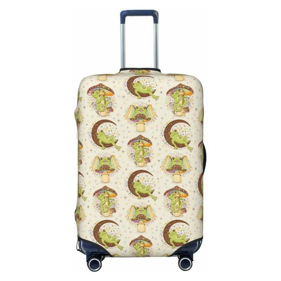 Balery Luggage Cover Frogs Print Suitcase Covers for Luggage Elastic Washable Suitcase Protector Fits 18-32 Inch Luggage-X-Large