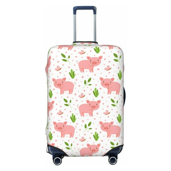 Balery Luggage Cover Funny Little Pigs Print Suitcase Covers for Luggage Elastic Washable Suitcase Protector Fits 18-32 Inch Luggage-Large