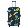 thumbnail image 1 of Balery Luggage Cover Funny Spaceships Print Suitcase Covers for Luggage Elastic Washable Suitcase Protector Fits 18-32 Inch Luggage-X-Large, 1 of 9