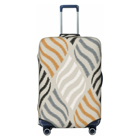 Balery Luggage Cover Geometric Print Suitcase Covers for Luggage Elastic Washable Suitcase Protector Fits 18-32 Inch Luggage-Large