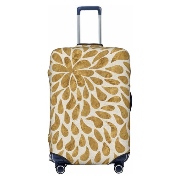 Balery Luggage Cover Gold Drops Print Suitcase Covers for Luggage Elastic Washable Suitcase Protector Fits 18-32 Inch Luggage-Small