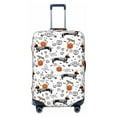 thumbnail image 1 of Balery Luggage Cover Halloween Dachshund Print Suitcase Covers for Luggage Elastic Washable Suitcase Protector Fits 18-32 Inch Luggage-, 1 of 9