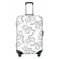 thumbnail image 1 of Balery Luggage Cover Hand Drawn Snake Print Suitcase Covers for Luggage Elastic Washable Suitcase Protector Fits 18-32 Inch Luggage-Small, 1 of 9