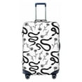 thumbnail image 1 of Balery Luggage Cover Hand Drawn Snake Print Suitcase Covers for Luggage Elastic Washable Suitcase Protector Fits 18-32 Inch Luggage-, 1 of 9