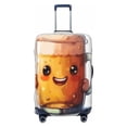 Balery Luggage Cover Happy Beer Mug Illustration Print Suitcase Covers